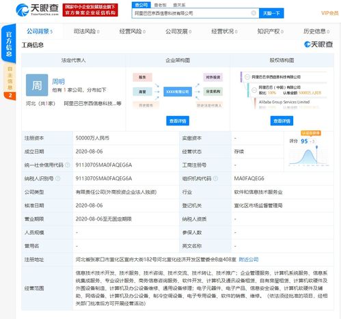 阿里巴巴成立注冊資本5億元全資子公司，聚焦計(jì)算機(jī)軟硬件領(lǐng)域